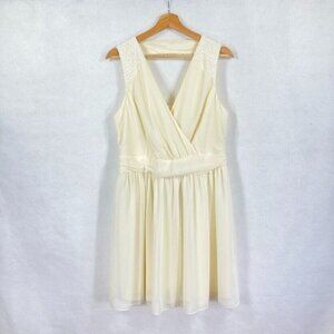 Asos Sequin Sleeveless Dress V-Neck Cut Out Back Fairy Coquette Feminine NWT